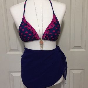 PINK and BLUE BIKINI or SWIM SUIT TOP